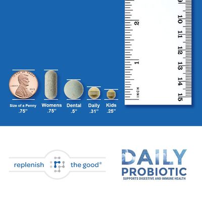 Daily Probiotic - 6 Billion CFU - Supports Digestive Health -15x More Effective Than Regular Capsules - Relieves Gas, Bloated Stomach Acid Reflux (60 Count)