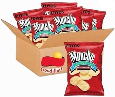 EDYOS Regular Potato Crisps, 4.25 Oz Bags (Pack of 6)