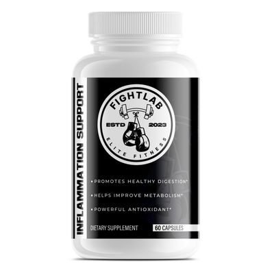 Fight Lab Fitness Inflammation Support Turmeric Curcumin Supplement, 60 Veggie Capsules, Promotes Healthy Digestion, Improves Metabolism