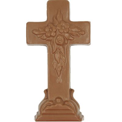 Philadelphia Candies Solid Milk Chocolate Easter Cross, 10 Ounce