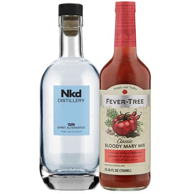 Nkd Distillery Gin Alternative Premium Non-Alcoholic Spirit - Zero Alcohol - With Fever Tree Bloody Mary