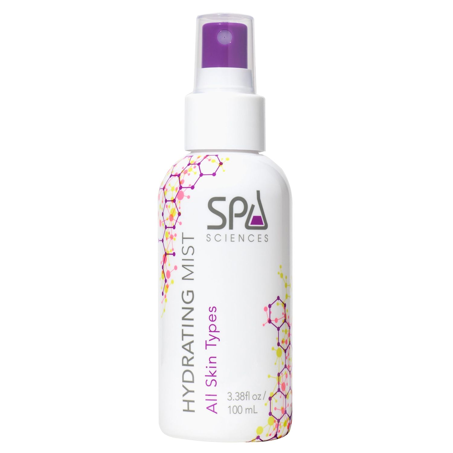 SPA SCIENCES - Hydrating Mist - Made in the USA - With Aloe Vera, Rose, Turmeric - Moisturize, Refresh, Restore - Vegan - Sensitive - Clean Beauty - For All Skin Types - 3oz