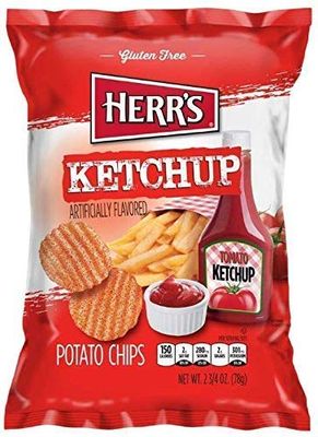 Herr&#39;s Potato Chips, Ketchup Flavored, 2.75 Oz78 Gram. (Pack of 3)