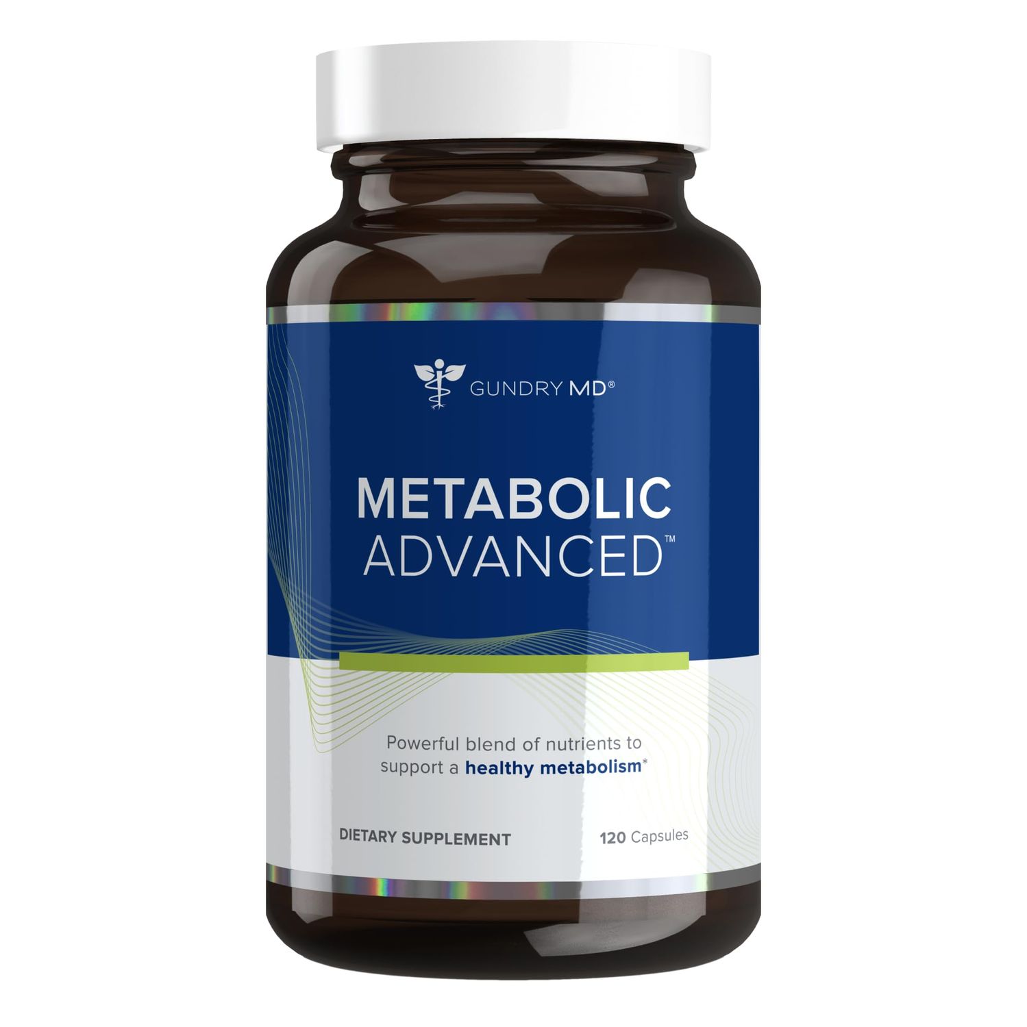 Gundry MD Metabolic Advanced Nutrient Blend with Berberine to Support Healthy Metabolism, 120 Count
