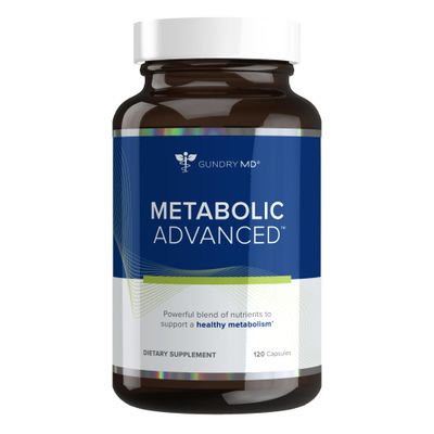 Gundry MD Metabolic Advanced Nutrient Blend with Berberine to Support Healthy Metabolism, 120 Count
