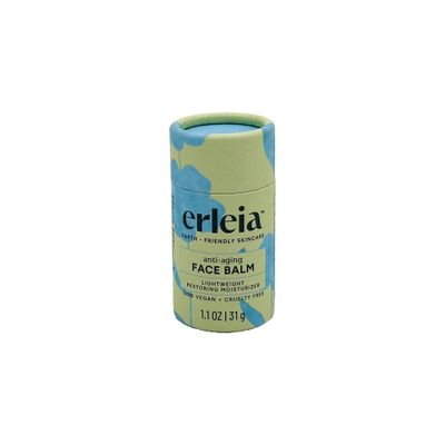 Erleia Face Balm, Solid Facial Moisturizer, Sustainably-sourced ingredients, Travel-friendly, Vegan, Cruelty Free, Plastic Free (Anti-Aging)