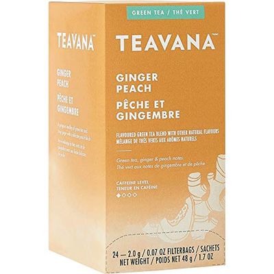 Teavana, SBK12434017, Ginger Peach Green Tea, 24 Box