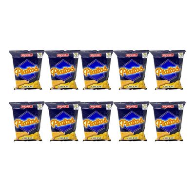 Jack N Jill Piattos Cheese Flavored Potato Chips Pack of Ten 3 Oz a Pack