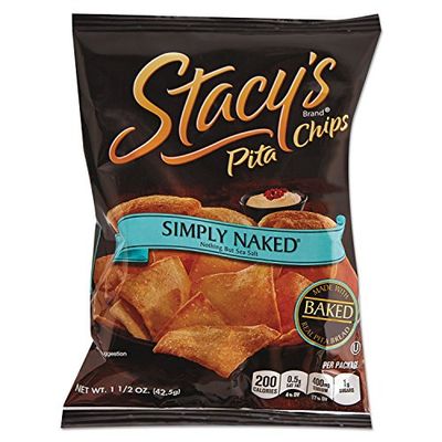 Stacy&#39;s 52546 Pita Chips, 1.5 oz Bag, Original, 24Carton