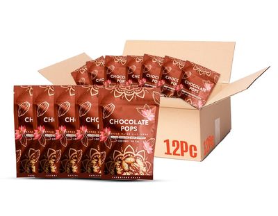 Karma Chocolate Popped Water Lily Seeds - 4g Protein, Gluten-Free, Vegan, Non-GMO - Rich Chocolate Flavor for Healthy Snacking On-the-Go - 1 oz (Pack of 12)