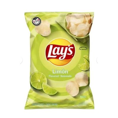 The Snack Store Bundle Lays Limon, Pack of 8 (2.25 oz Bags)