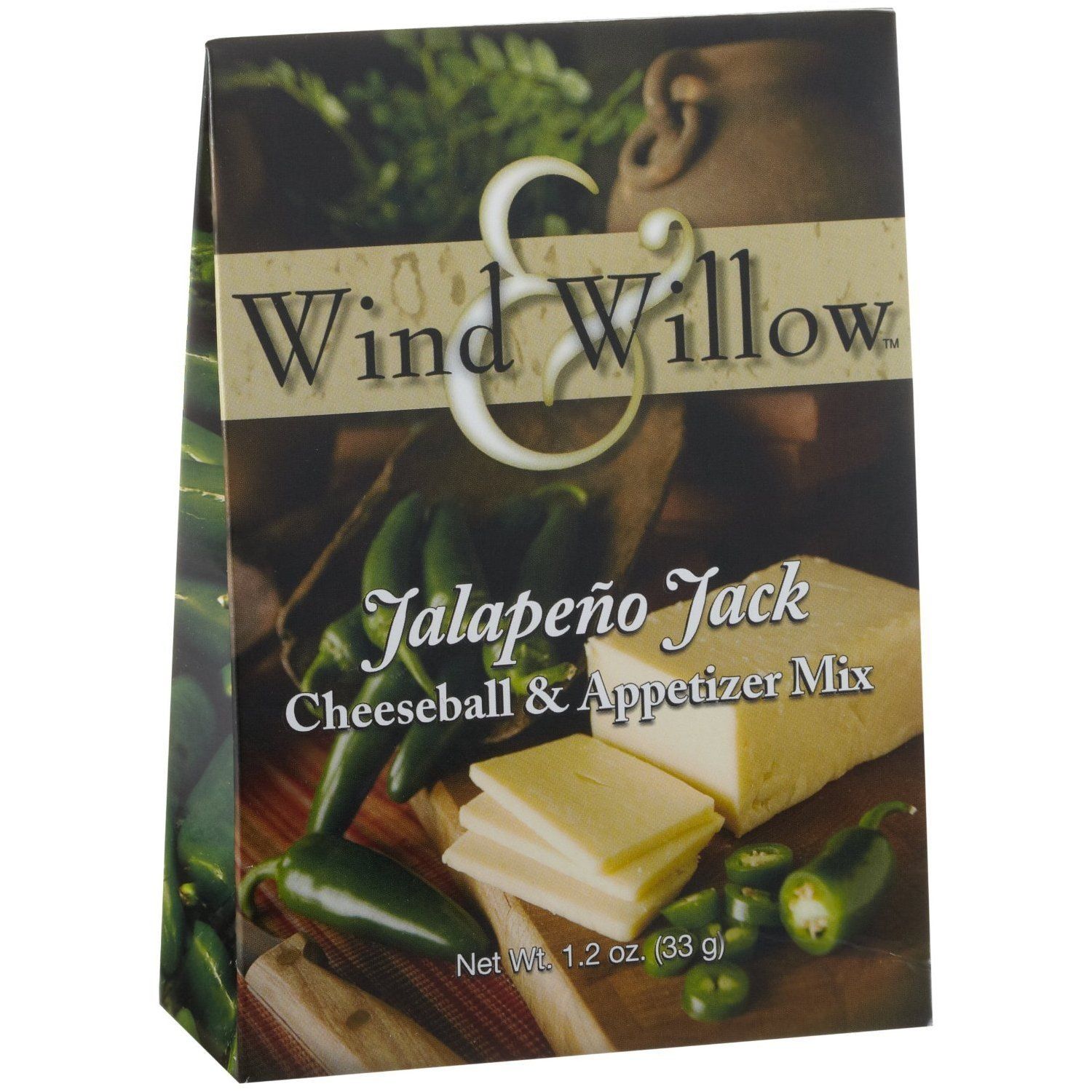 Wind and Willow Jalapeno Jack Cheeseball Appetizer Mix - 1.2 Ounce (4 Pack)