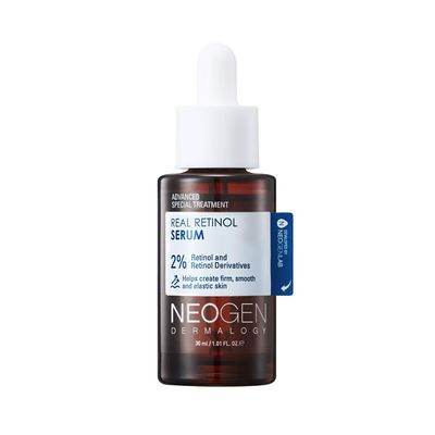 DERMALOGY by NEOGENLAB Real 2 Retinol Serum for Face with Retinol and Retinol Derivatives for Anti-aging and Firming Tightening Serum for Weak Skin, Improvement Skin Elasticity 30ml1.01 FL.oz
