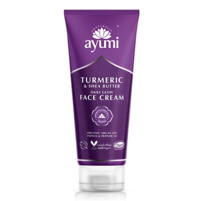 Ayumi Turmeric Shea Butter Face Cream Peptide Collagen Face Cream for Skin Firming Reduces Fine Lines and Wrinkles For Dry and Sensitive Skin Vegan Friendly 3.3 Fl Oz