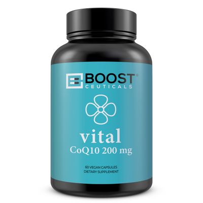 CoQ10 200mg High Absorption Coq10 with Bioperine Pure CoQ10 Vegan Non GMO No Stearates No Gluten 60 200 mg Capsules