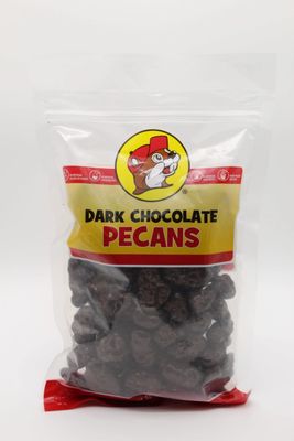 Buc-ee&#39;s Organic Pecans - Candied Pecans, Roasted, Salted, Glazed Chocolate-Covered Variety of Flavors Whole Halves Non-GMO Snacks, Protein-Rich School Snacks (Dark Chocolate, 12 Ounce)