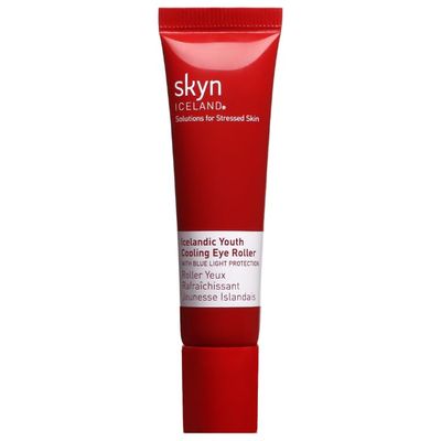 Skyn Iceland Icelandic Youth Cooling Eye Serum Hyaluronic Acid Skincare for Puffy Eyes Dark Circles Wrinkles with Blue Light Protection, 0.4 Fl. Oz.