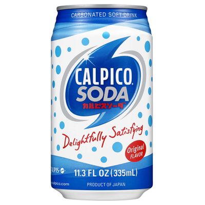 CALPICO SODA, Carbonated Soft Drink, Hint of Citrus Flavor, Japanese Soda, Made With CALPICO and Carbonated Water, 11.3oz Can (Pack of 24)
