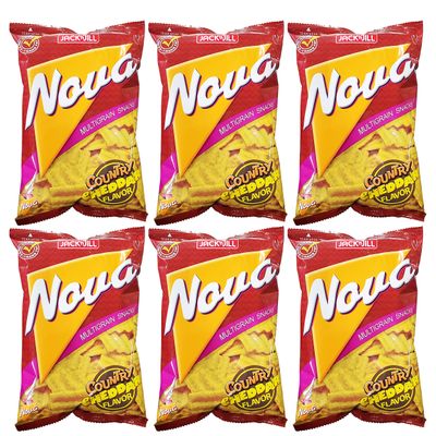 Jack&#39;n Jill Nova Corn Chips 6 Pack (Country Cheddar)