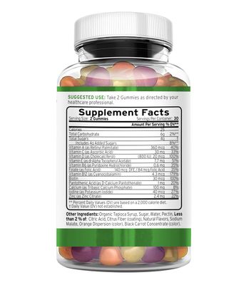 TRIO NUTRITION Premium Naturally Delicious Daily Multivitamin Gummies for Men Women No Major Food Allergens Gluten Free No High Fructose Essential Vitamins Minerals - Zinc