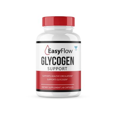 Easy Flow Glycogen Support EasyFlow Glyco Pills, Easy Flow Maximum Strength Glycogen Health and Blood Support Supplement, EasyFlow Advanced Glyco Optimizer Official Formula - 60 Capsules