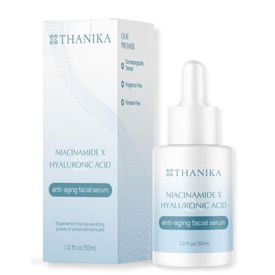 THANIKA 10 Niacinamide Serum with Hyaluronic Acid, Anti-Aging and Moisturizer, All Skin Type Face Serum for Women 1 fl oz.