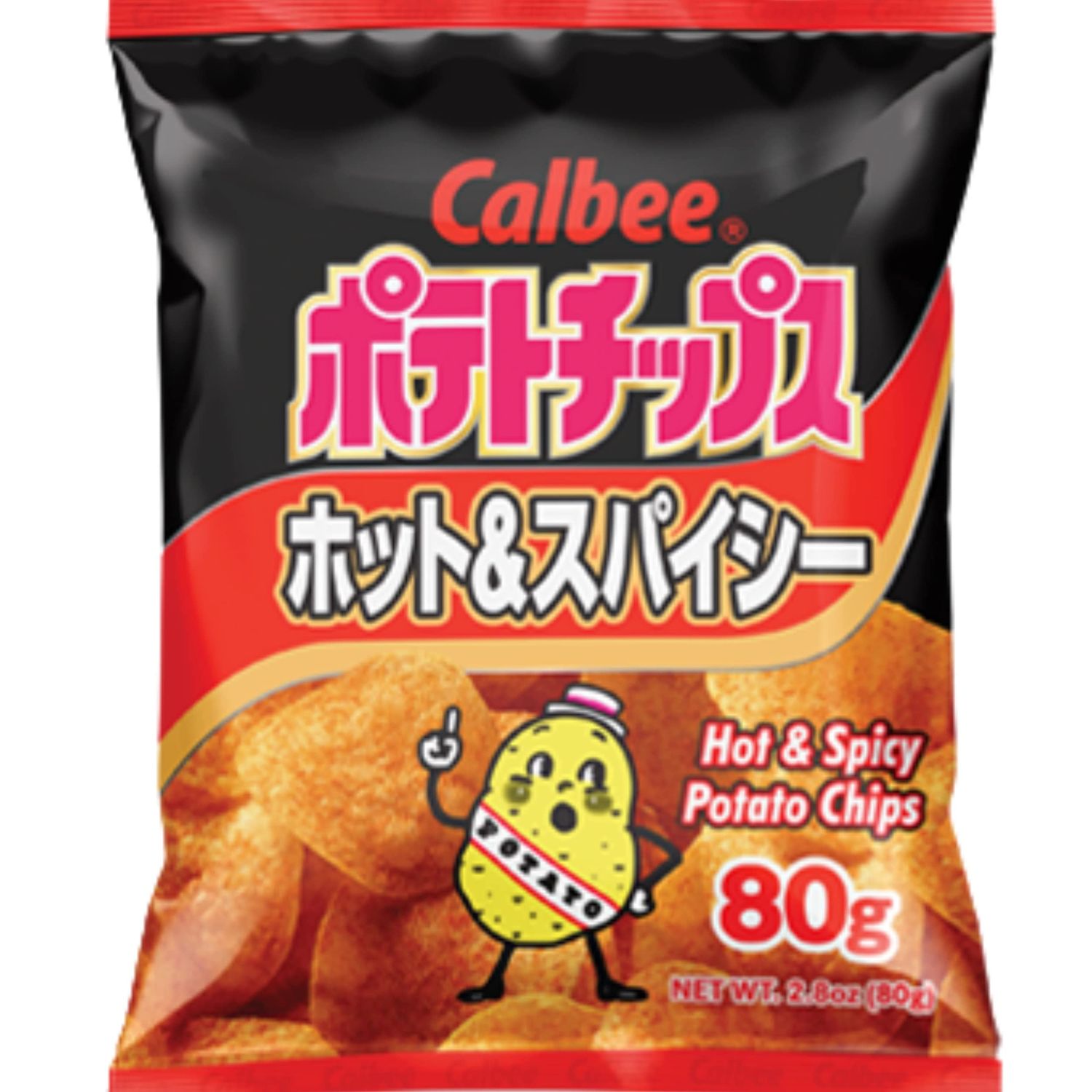 Calbee Potato Chips 80g (Hot Spicy, 1 Pack)