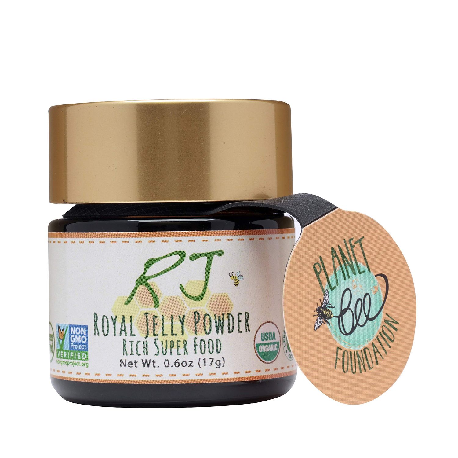 Greenbow Royal Jelly Powder- 100 USDA Certified Organic Royal Jelly, Non-GMO, Gluten Free Royal Jelly, Freeze Dried - One of The Most Nutrition Packed -No AdditivesFlavors (17g)