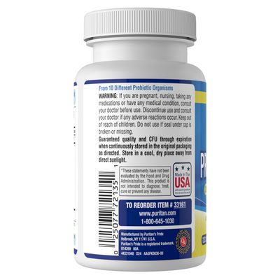 Probiotic 10 with Vitamin D to support immune function 120 count by Puritan's Pride