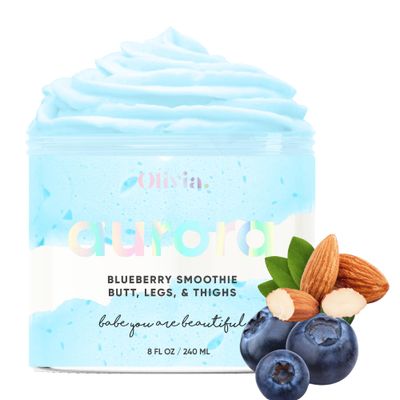 Olivia Beauty Butt Legs and Thigh Nourishing Cream Razor Bumps Ingrown Hair Treatment Cellulite Scrub, Butt Acne Treatment Fast Absorption, Niacinamide Tea Tree Oil Formula 8 Fl Oz