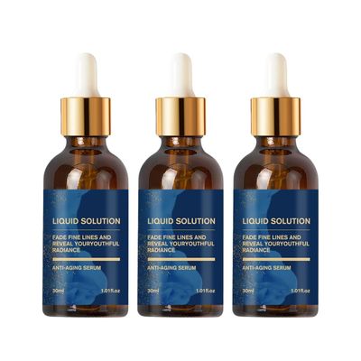 GOWEGO Liquid Solution Anti-Aging Facial Serum, Anti Aging Face Serum for Wrinkles Fine Lines and Skin Firming (3 PCS)