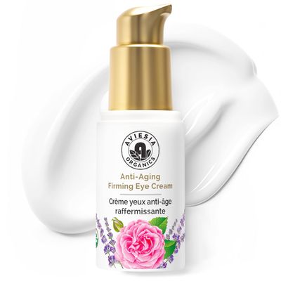 Deep Moisture Anti Aging Firming Eye Cream - USDA Certified, Plump Hydrate , Smooth Wrinkles, Fine Lines,Dark Circles under eye treatment, Eye Cream for Puffiness and Bags Under Eyes 15ml