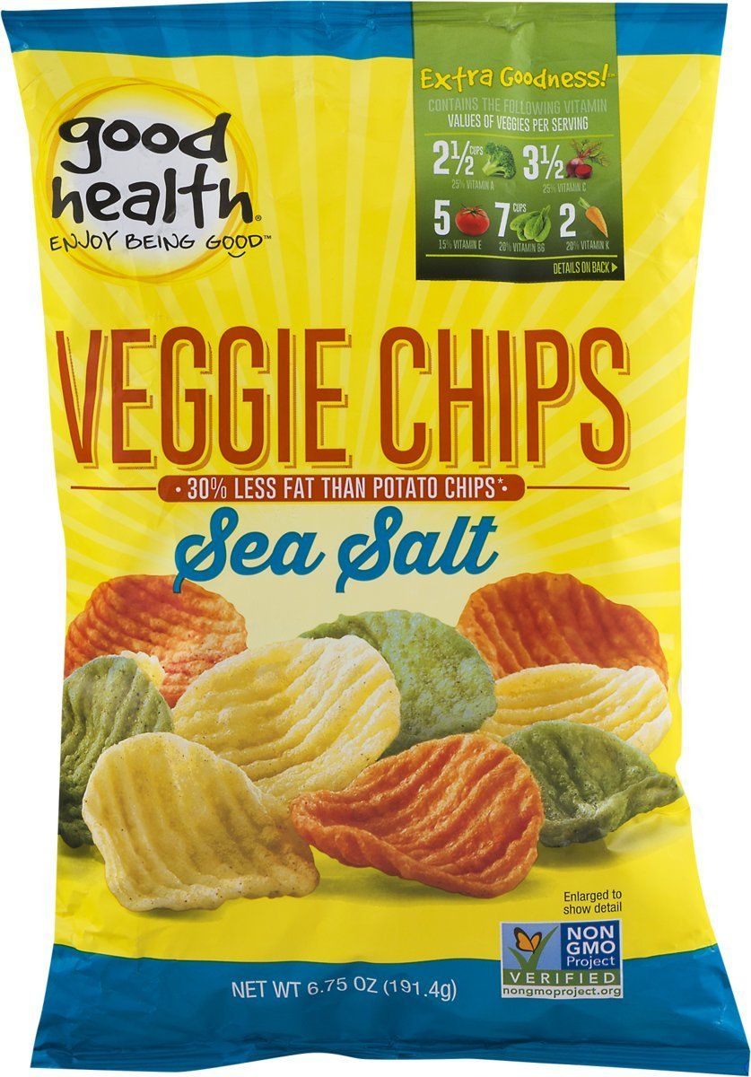 Good Health Veggie Crinkle Chips with Sea Salt 6.25 oz. Bag (3 Bags)