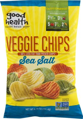 Good Health Veggie Crinkle Chips with Sea Salt 6.25 oz. Bag (3 Bags)