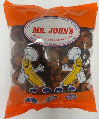 MR. JOHN&#39;S Spicy Ripe Plantain Chips 400g14.10 oz Pack of 1 No Artificial Flavoring