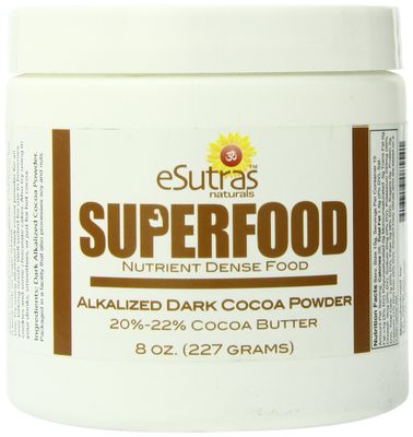 eSutras Organics Cocoa Powder, Dark Dutch, 8 Oz