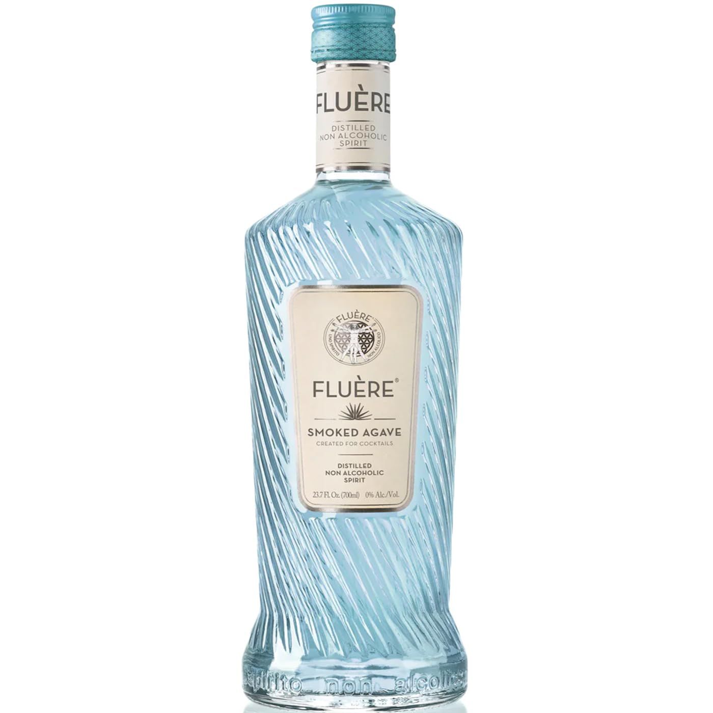 FLU RE Smoked Agave Zero Proof Mezcal Alternative Non-Alcoholic Distilled Spirit Made With Natural Agave Juice Ideal for Zero Proof Cocktails