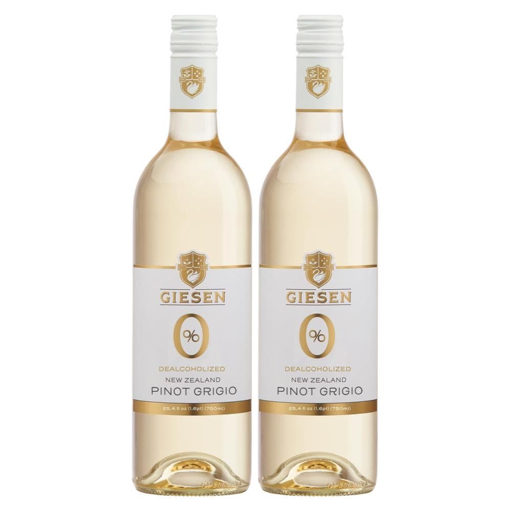 GIESEN 0 Non-Alcoholic Pinot Grigio, 750ml, 2 Pack (750ml, 2)