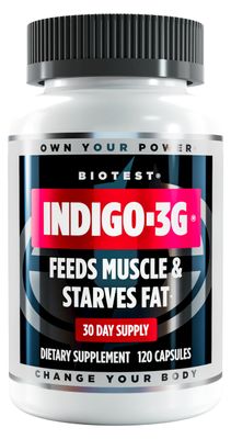 Biotest Indigo-3G - Feeds Muscle, Starves Fat with Cyanidin 3-Glucoside (C3G) for Metabolic Health - 30-Day Supply, 120 Capsules