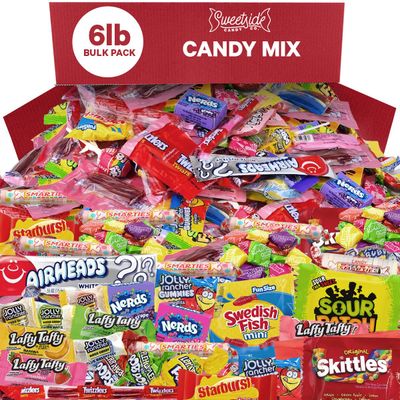 Bulk Candy Mix Parade Kid s Dream, 6lb of Individually Wrapped Party Variety, Favorite Sweets Giant Bag Assorted Classic for Pinata Filler, Goodie Bag Fun Size