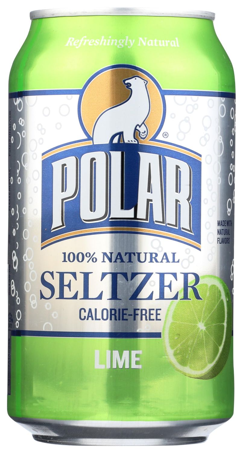 Polar Seltzer Water, Lime, 12 fl oz