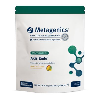 Metagenics Axis Endo - Hormone Balance Aid - Supports Hormone Metabolism - Bone Health Support - Non-GMO Gluten-Free - Mango - 14 Servings