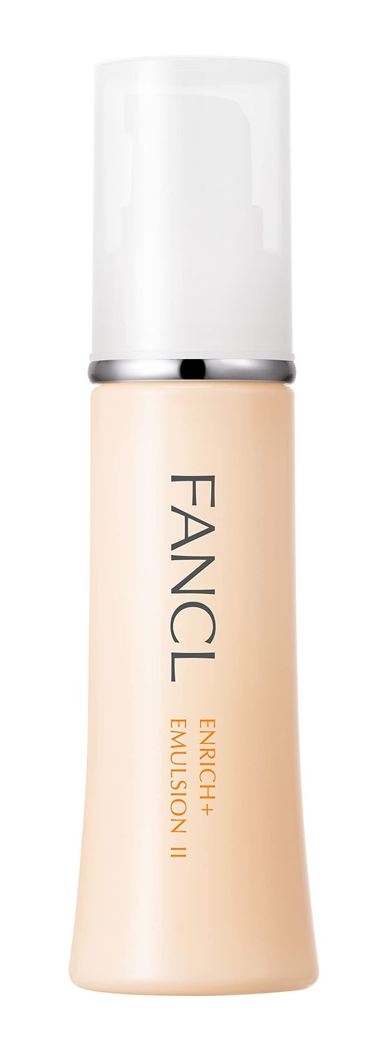 FANCL Enrich Emulsion II - 100 Preservative-Free, Facial Lotion with Niacinamide, Hydration, Anti-Aging, Firming Elasticity Solutions for All Skin Types