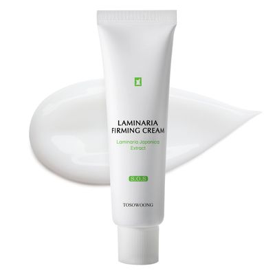 TOSOWOONG Laminaria Firming Cream with Niacinamide, Fights Wrinkles Evens Tone, Firming Anti-Wrinkle Face Neck Cream, Glycerin Adenosine, 50g, 1.76 oz.