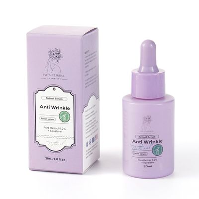 Evita Natural Cosmetics Retinol Serum Anti Wrinkle Facial Serum Pure Retinol 0.2 Squalane. 1 fl oz.