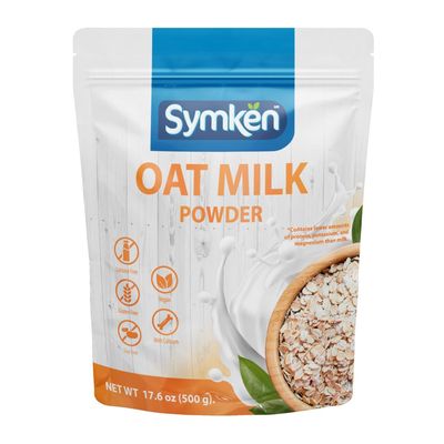 Oat Milk Powder 17.6 Oz (500g) No added sugar Vegan Gluten free Lactose free Non-GMO Non-Dairy Soy free Plant-based milk