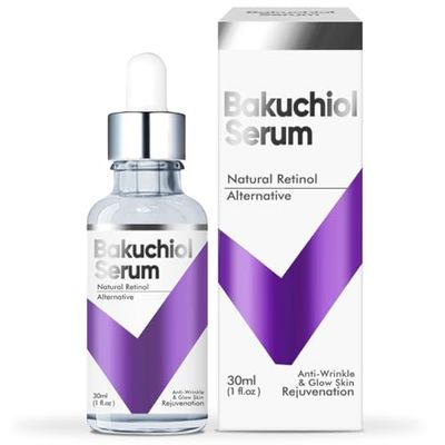 Bakuchiol Retinol Rejuvenation Serum, Anti-Aging Face Serum Hydrates Skin, Reduces Wrinkles Fine Lines, Firms Skin
