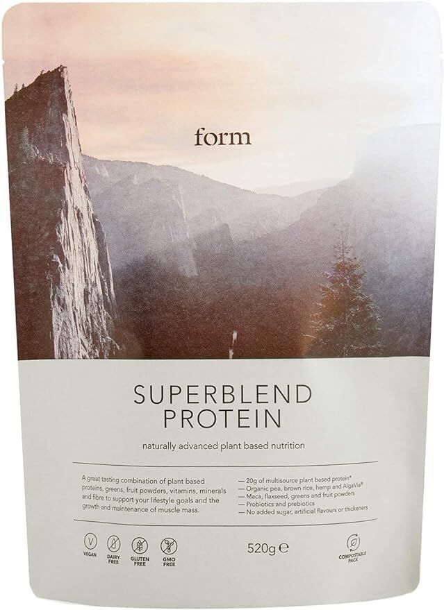 Form Superblend Protein - Vegan Protein Powder with Superfoods, Vitamins and Minerals - 20g of Plant Based Protein per Serving (Chocolate Peanut)
