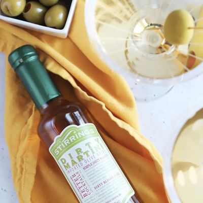Stirrings 9 Pack Dirty Martini Mix Bitters 355ml Bottles - Real Ingredients No Preservatives Low Calories - Drink Mixer