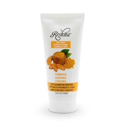 Reshma Beauty Turmeric Face Wash Cleanser for All Skin Types Dull Skin Gentle for Acne Prone Skin For Dark Spots and Anti-Aging Removes Make Up For Daily Use Cruelty Free, 5.07 fl oz (Pack of 1)
